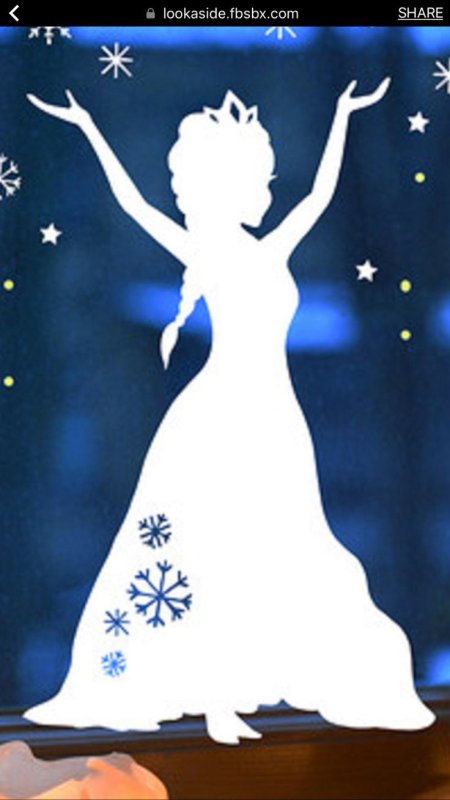 Силуэт Снегурочки