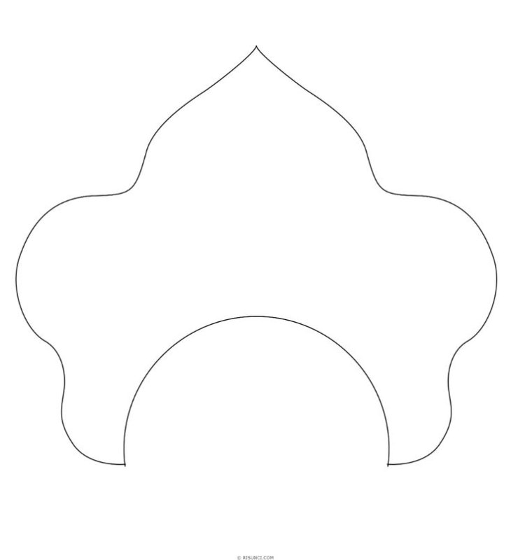 Кокошник макет