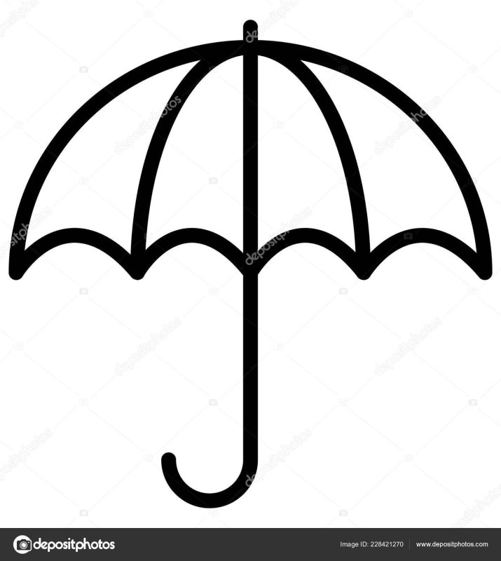 Зонт раскраска для детей