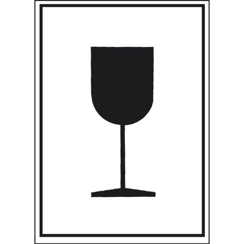 Хрупкое стекло знак