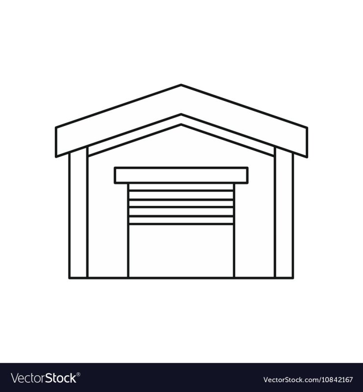 Гараж раскраска для детей