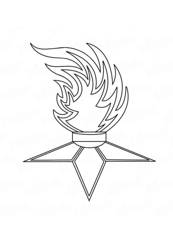 Вечный огонь рисунок