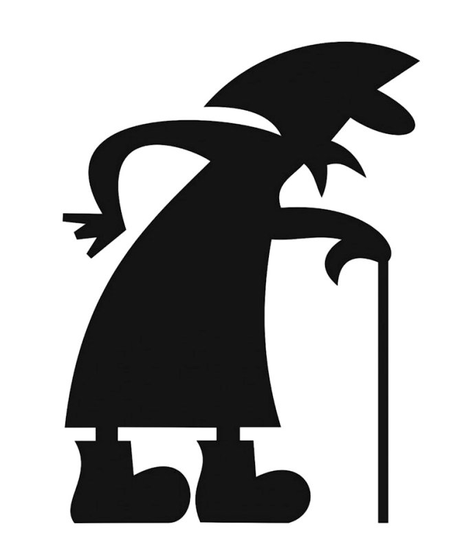 Силуэт старухи