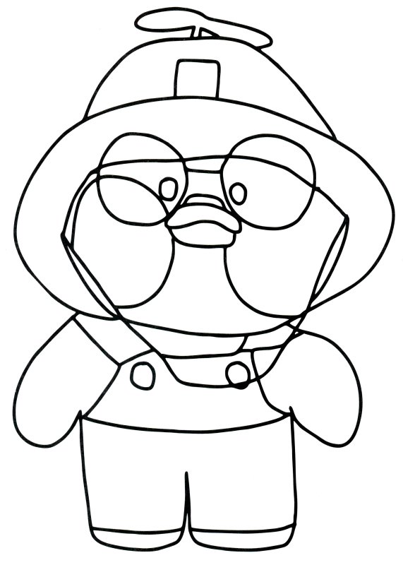 Раскраска уточки лалафвнфан