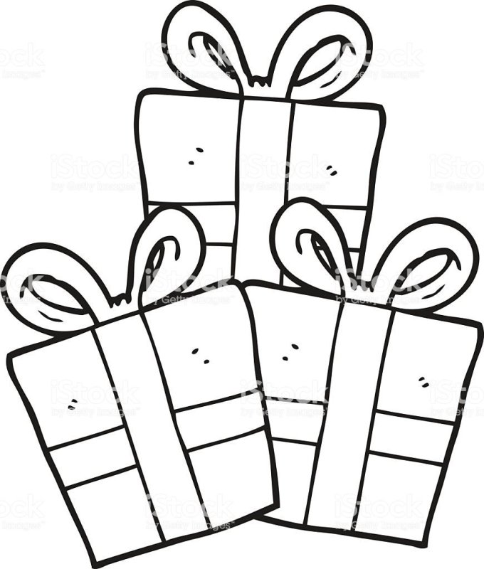 Подарок трафарет