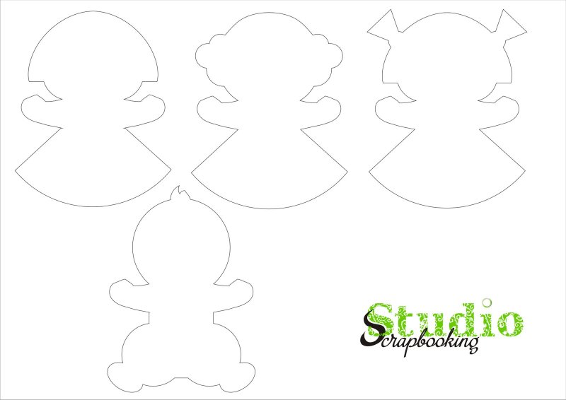 Новогодние игрушки из бумаги шаблоны