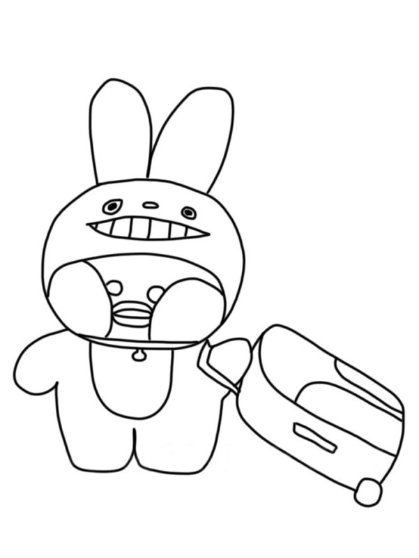 Раскраска уточка алафанфан