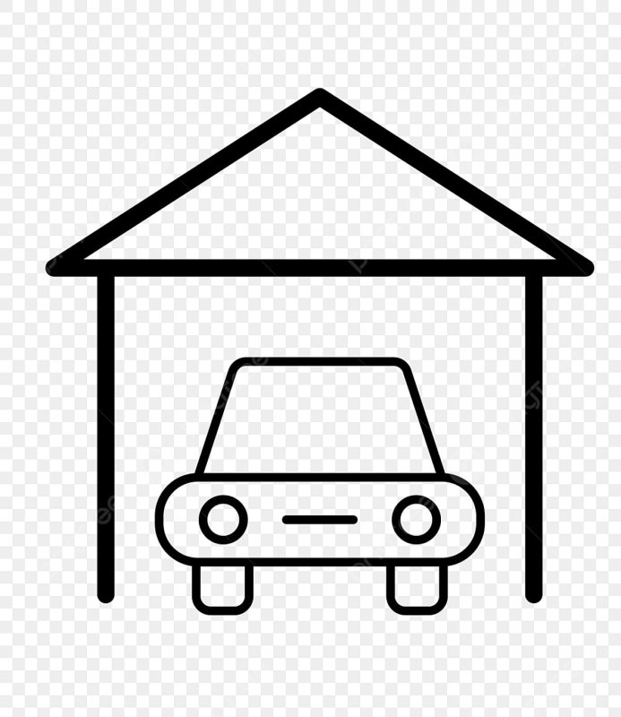 Раскраска гараж для машин