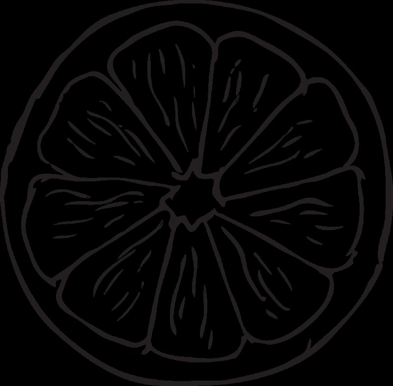 Апельсин раскраска