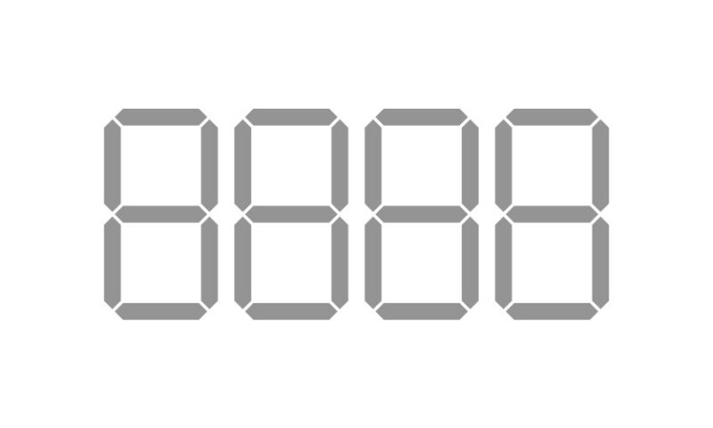 Шаблон для цифр на ценнике