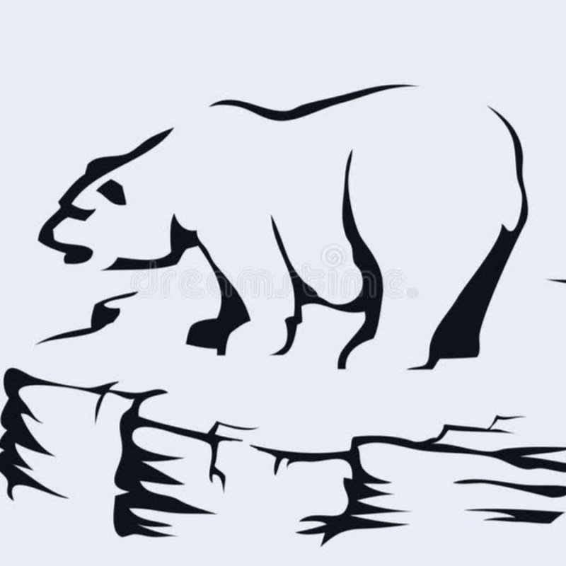 Стилизованное изображение медведя