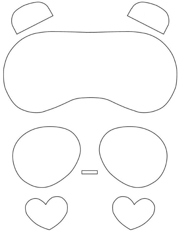 Шаблон маски для сна