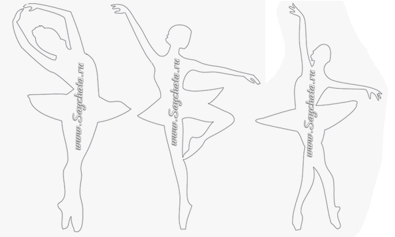 Снежинки балеринки