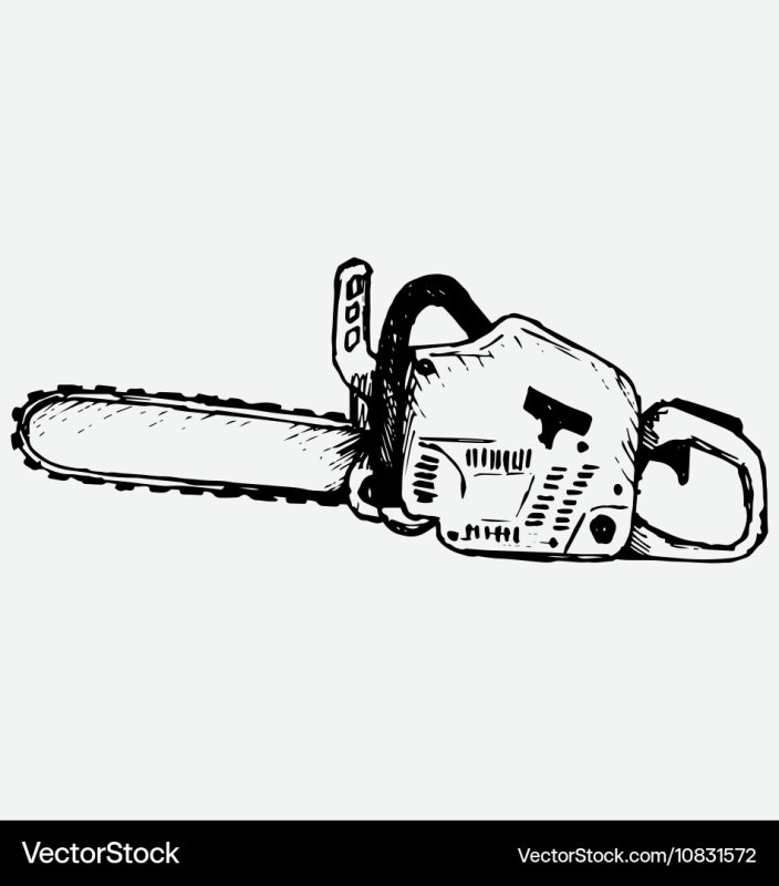 Бензопила эскиз