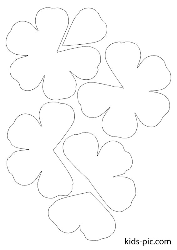 Трафареты для объемных цветов