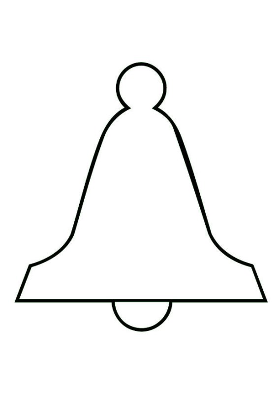 Колокольчик для раскрашивания детям