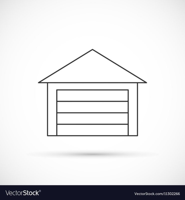 Гараж раскраска для малышей