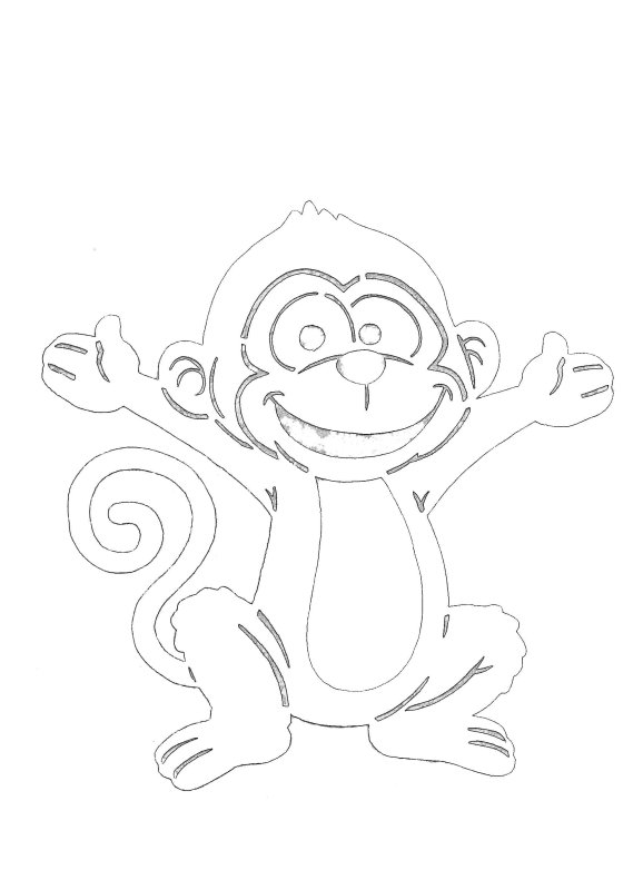 Обезьянки вытынанки