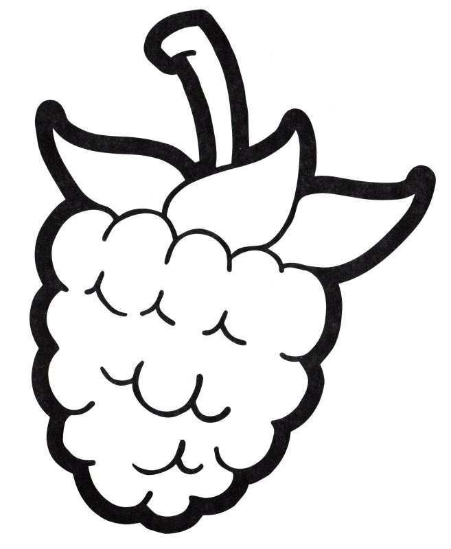 Малина раскраска для детей