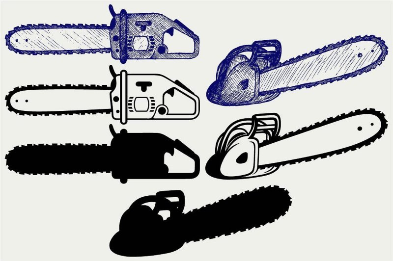 Стилизованная бензопила