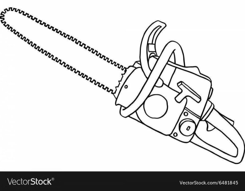 Распечатка бензопилы