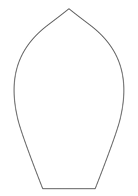 Лепесток ромашки трафарет