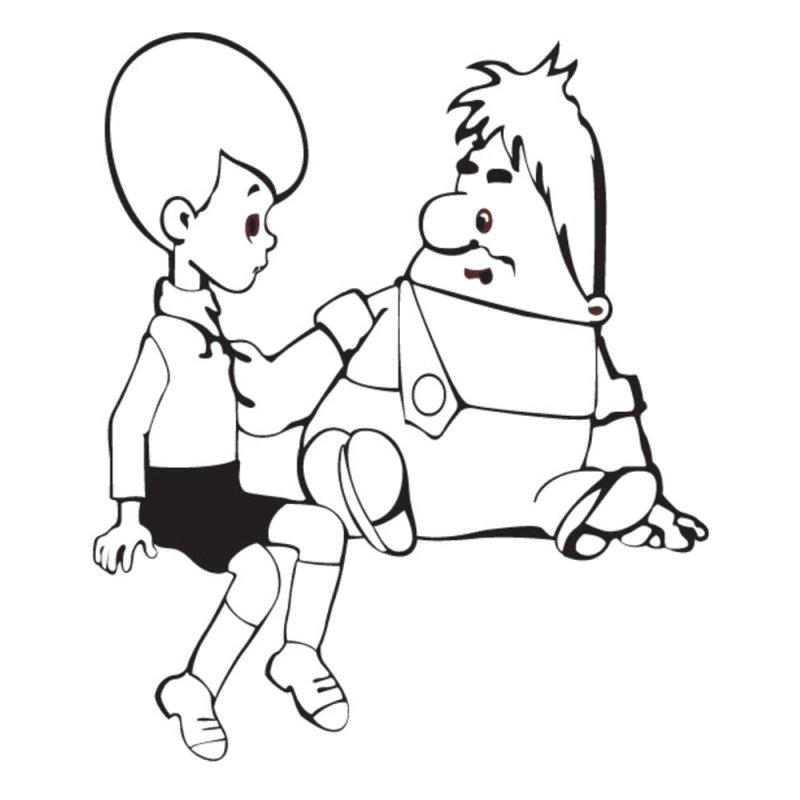 Астрид Линдгрен Карлсон раскраска