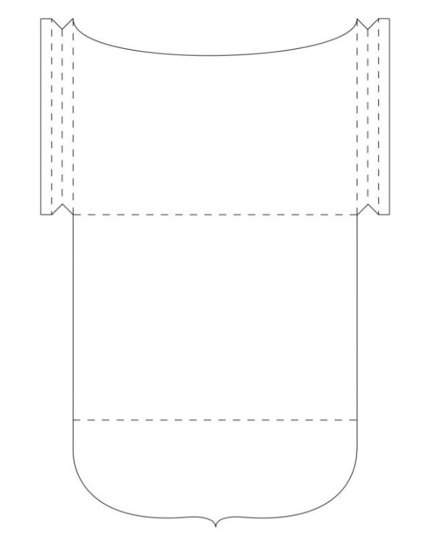 Конверт макет для печати
