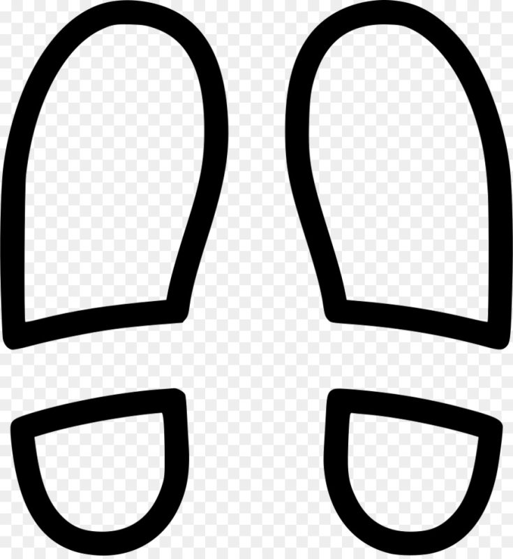 Трафарет отпечаток обуви