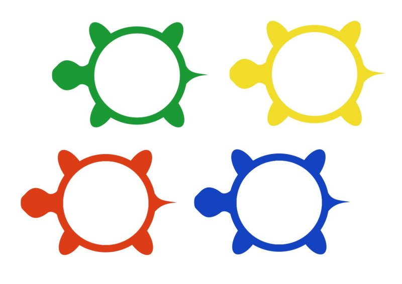 Трафареты для изучения цветов