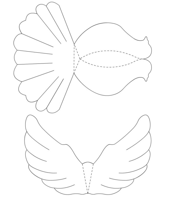 Объемный голубь