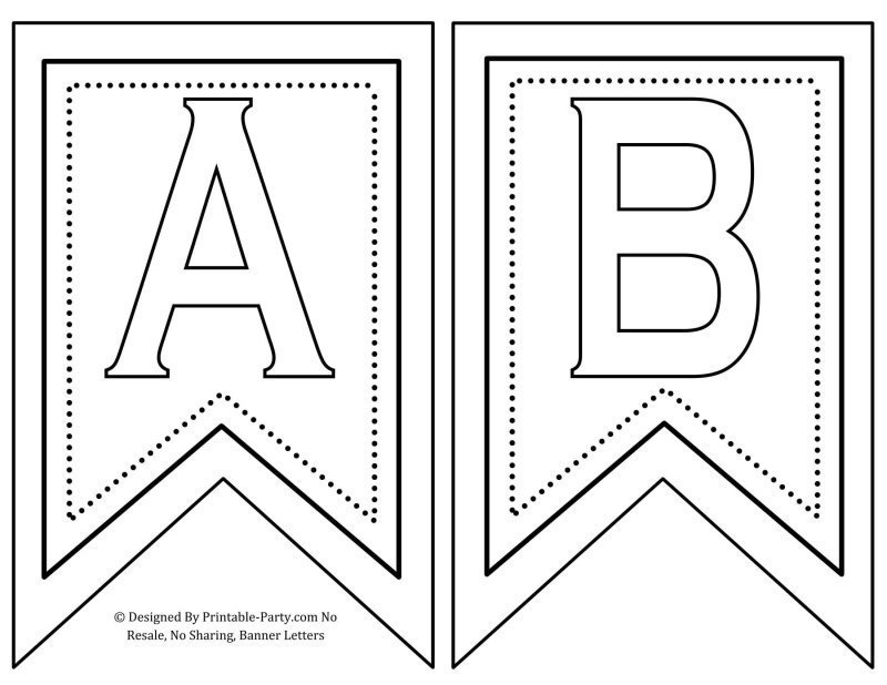 Буквы на черном флажке