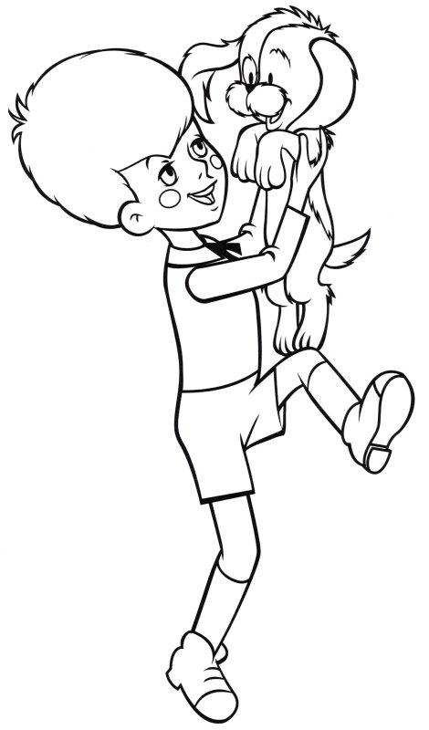 Малыш и Карлсон раскраска малыш