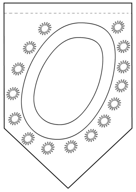 Флажки с буквами шаблоны для печати
