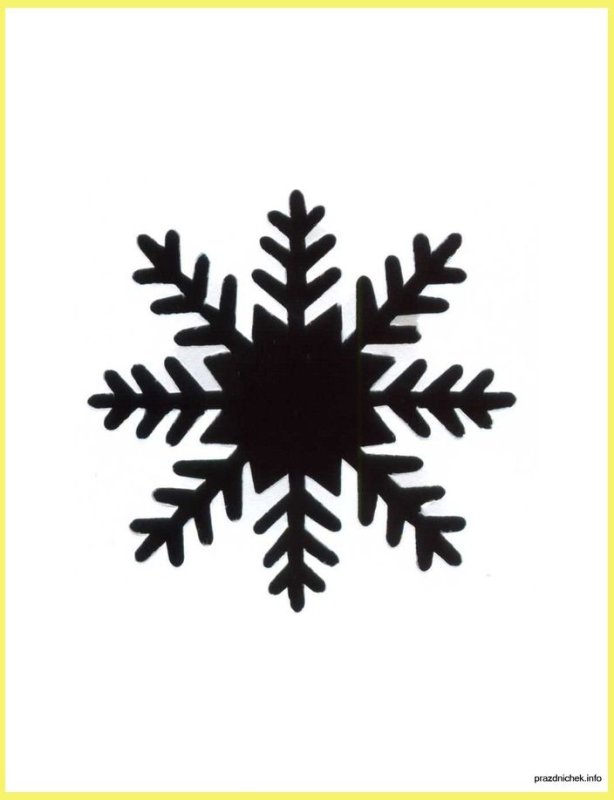 Трафарет снежинок для рисования на окнах