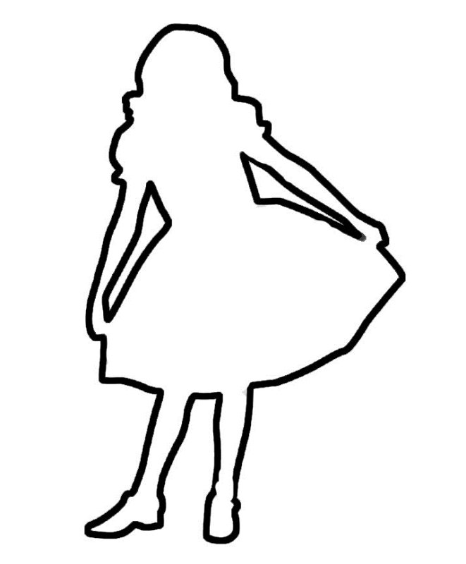 Трафарет человека