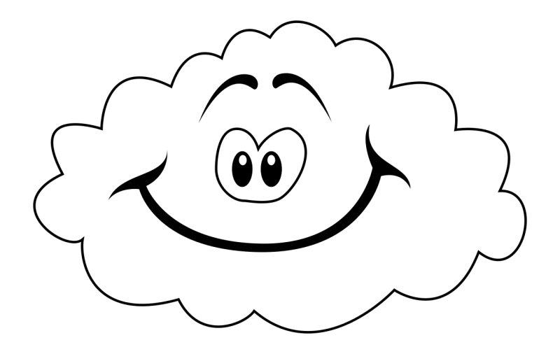 Облако раскраска