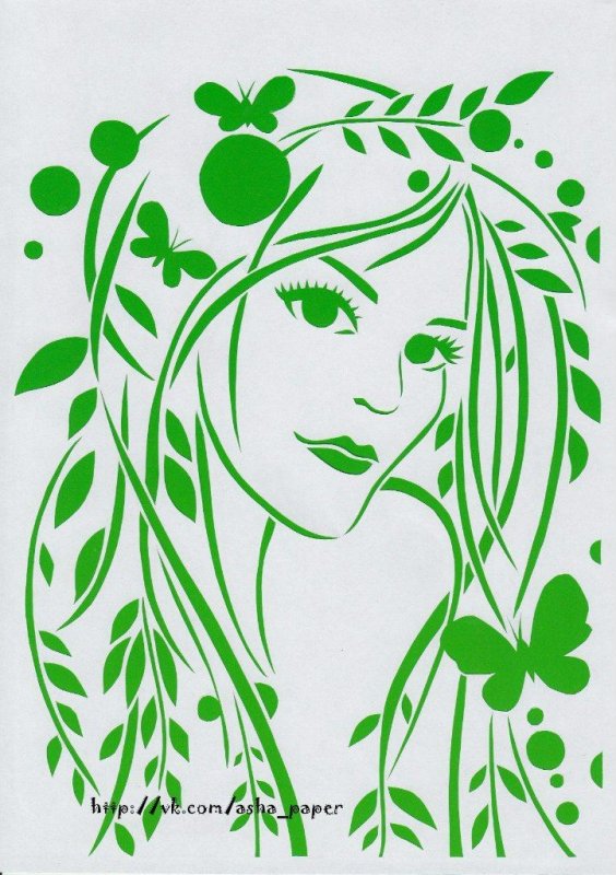 Лицо девушки весны