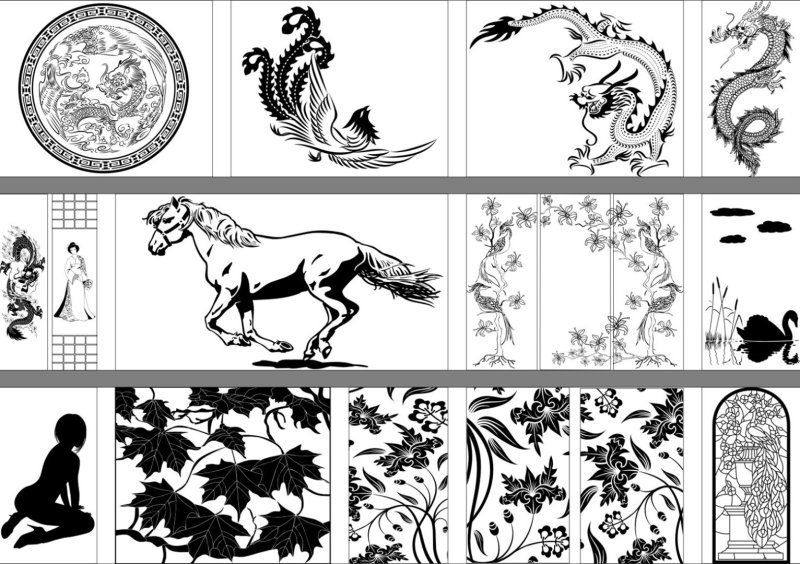 Рисунки для травления по металлу