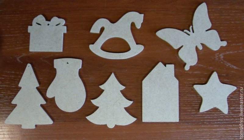 Новогодние игрушки из фанеры лобзиком