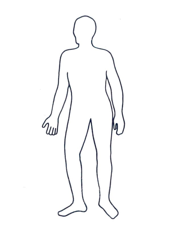 Силуэты людей для рисования