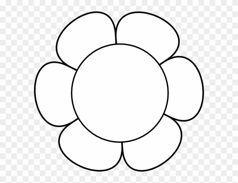 Шаблоны цветов для детей