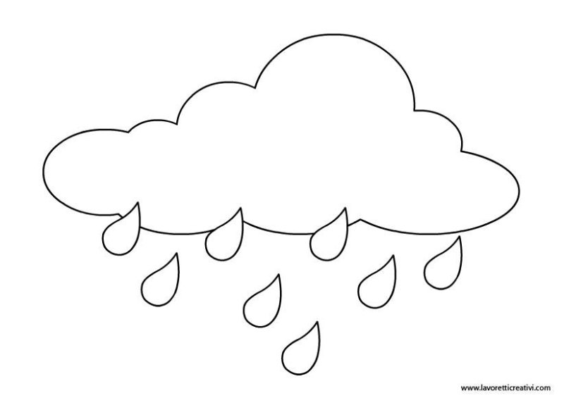 Туча раскраска для детей