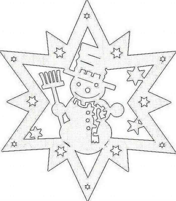 Снежинки трафареты для вырезания на окна