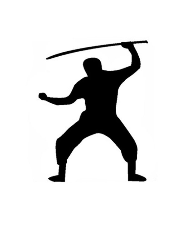 Трафарет ниндзя