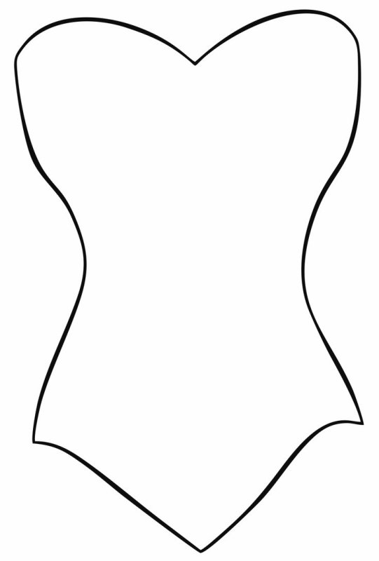 Трафарет корсета