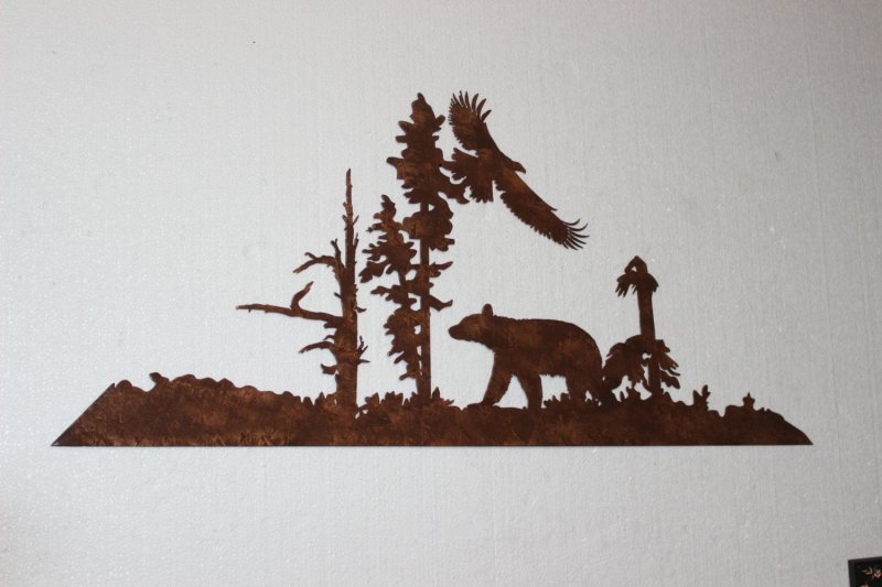 Силуэт леса