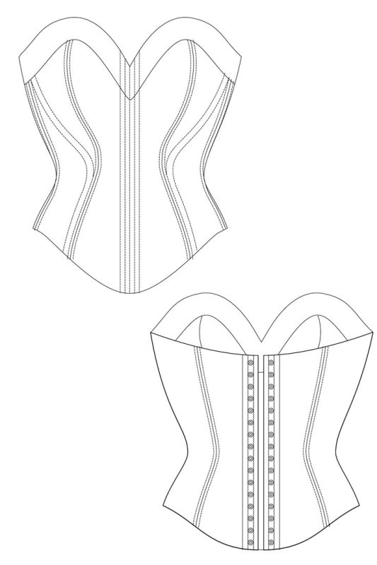 Лекало корсета