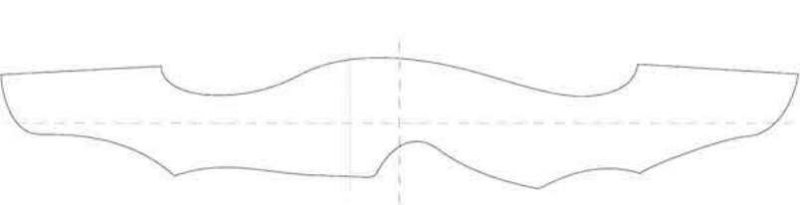 Чертеж рукояти разборного лука