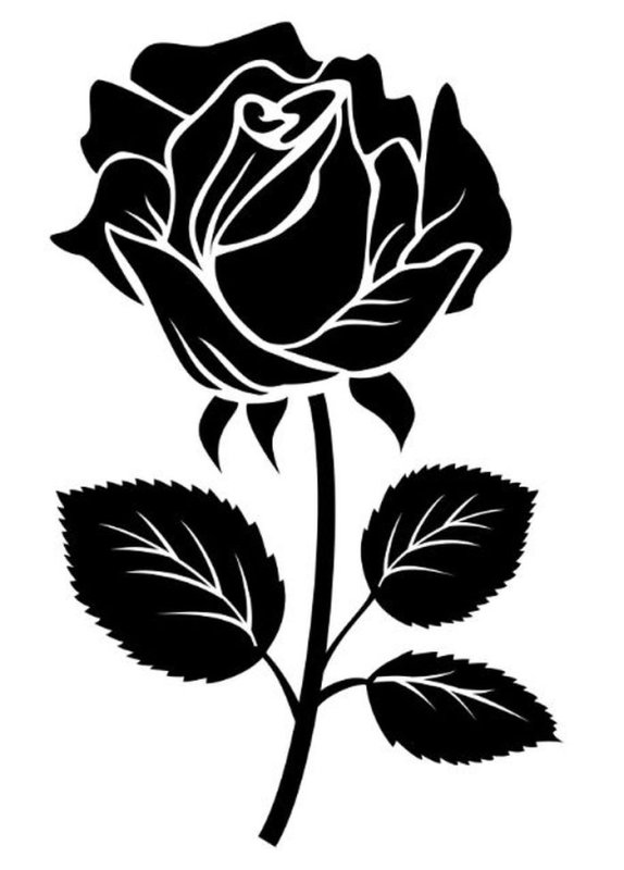 Трафарет "розы"